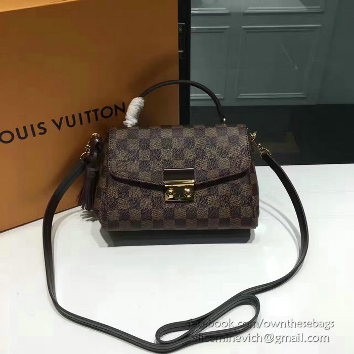 Louis Vuitton Damier Ebene Canvas Croisette Bag N53000