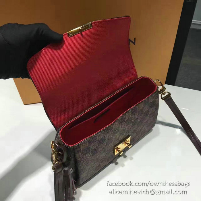 Louis Vuitton Damier Ebene Canvas Croisette Bag N53000