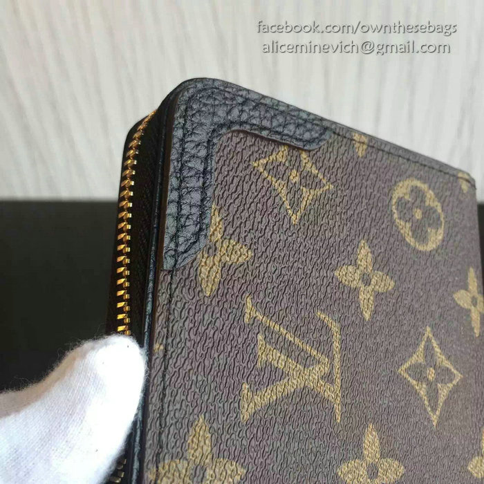 Louis Vuitton Monogram Canvas Zippy Wallet Retiro Noir M61854