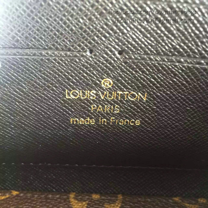 Louis Vuitton Monogram Canvas Zippy Wallet Retiro Noir M61854