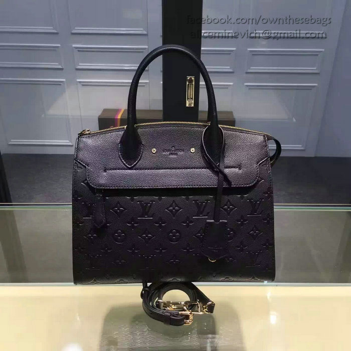 Louis Vuitton Monogram Empreinte Pont-neuf MM Noir M41752