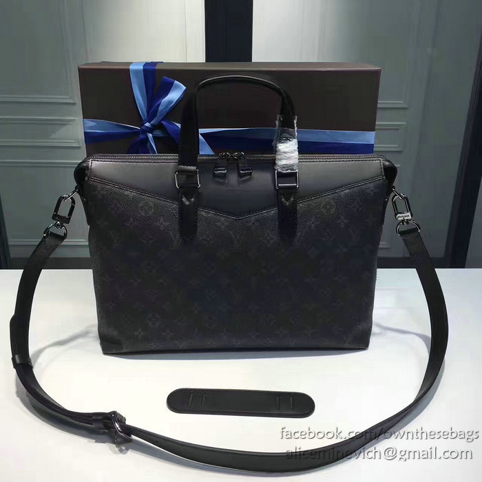 Louis Vuitton Monogram Eclipse Canvas Briefcase Explorer M40566