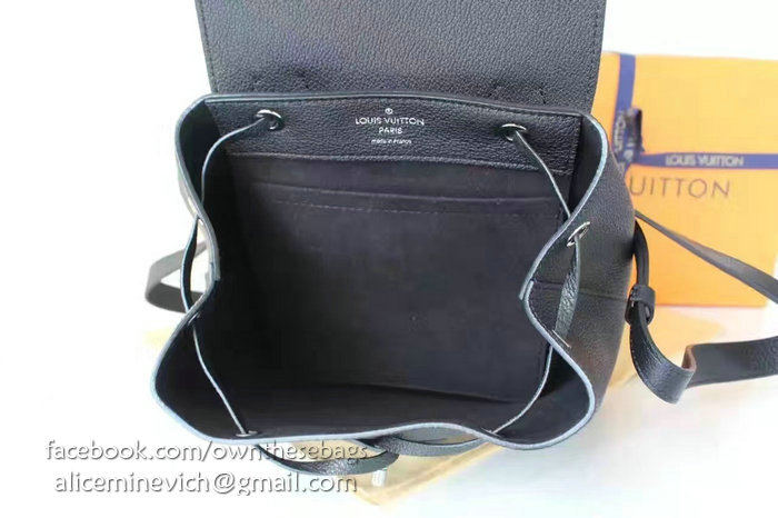 Louis Vuitton Supple Leather Lockme Backpack Noir M42281