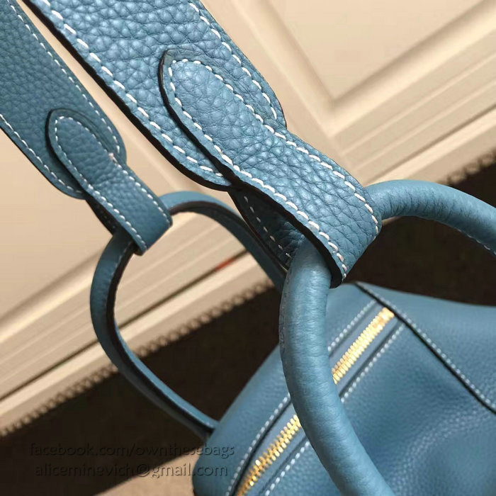 Hermes Lindy 26 Bag Blue Togo Calfskin Leather HLD2630