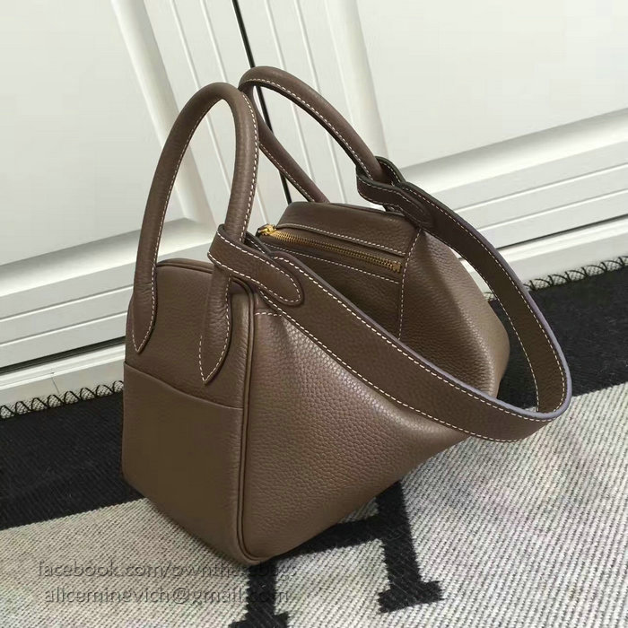 Hermes Lindy 26 Bag Chocolate Togo Calfskin Leather HLD2630