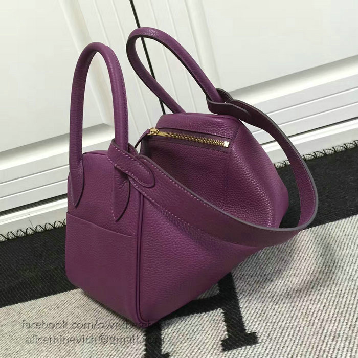 Hermes Lindy 26 Bag Magenta Togo Calfskin Leather HLD2630