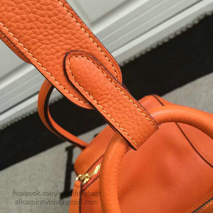 Hermes Lindy 26 Bag Orange Togo Calfskin Leather HLD2630