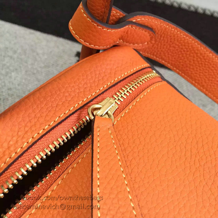 Hermes Lindy 26 Bag Orange Togo Calfskin Leather HLD2630