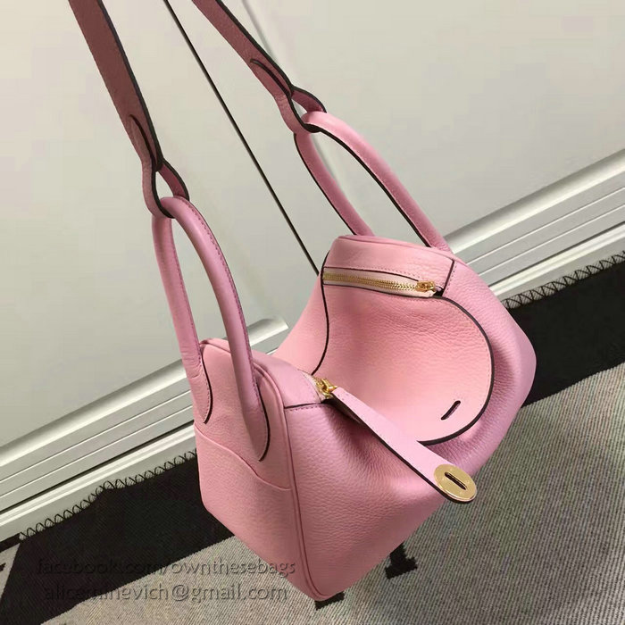 Hermes Lindy 26 Bag Pink Togo Calfskin Leather HLD2630