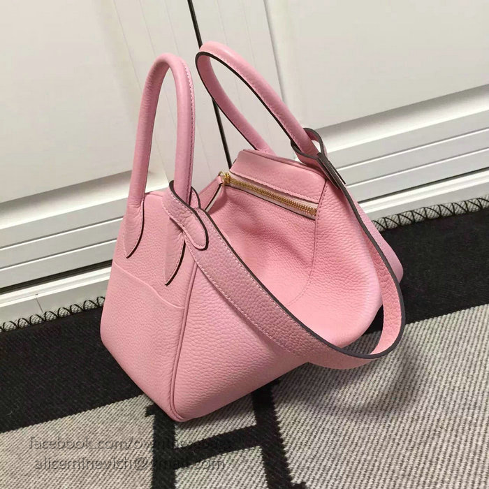 Hermes Lindy 26 Bag Pink Togo Calfskin Leather HLD2630