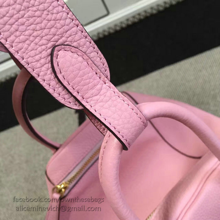 Hermes Lindy 26 Bag Pink Togo Calfskin Leather HLD2630