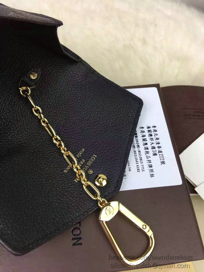 Louis Vuitton Monogram Empreinte Key Pouch Noir M60633