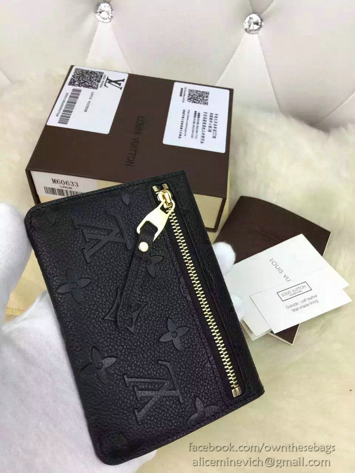 Louis Vuitton Monogram Empreinte Key Pouch Noir M60633