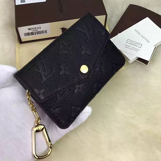 Louis Vuitton Monogram Empreinte Key Pouch Noir M60633