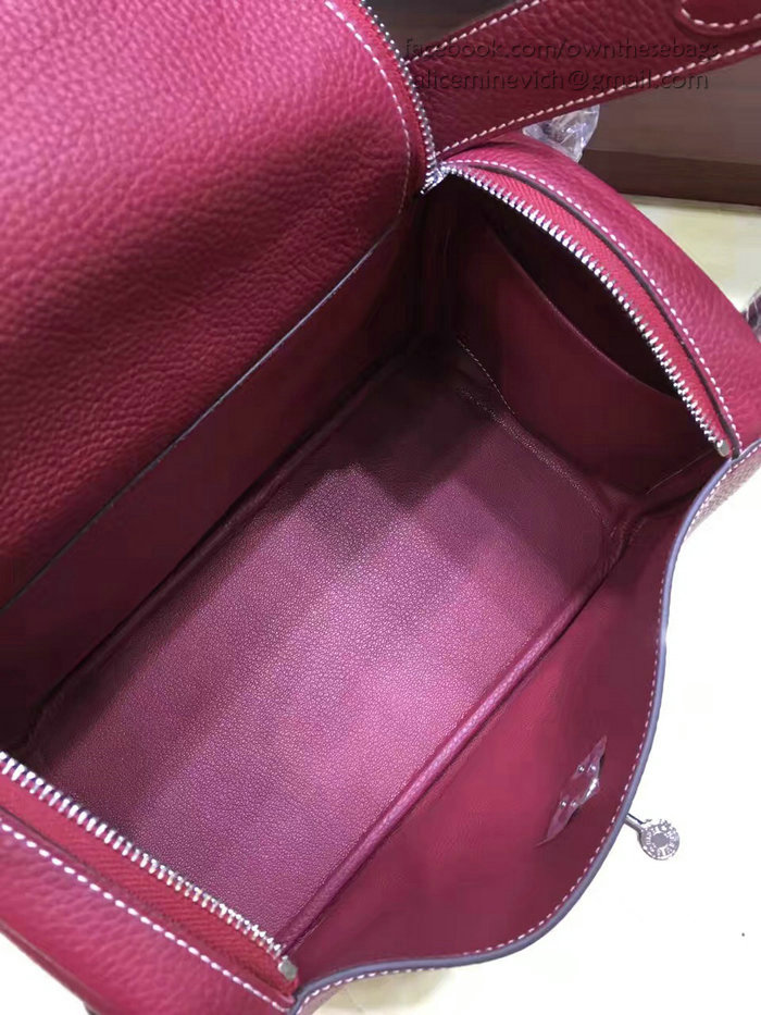 Hermes Lindy 26 Bag Fuchsia Togo Calfskin Leather HLD2630