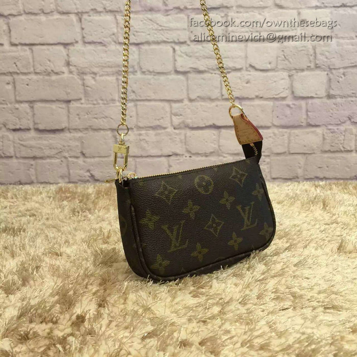 Louis Vuitton Monogram Canvas Mini Pochette Accessoires M58009