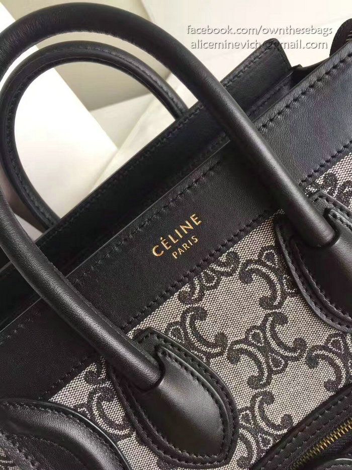 Celine Micro Luggage Black Original Leather CL112540