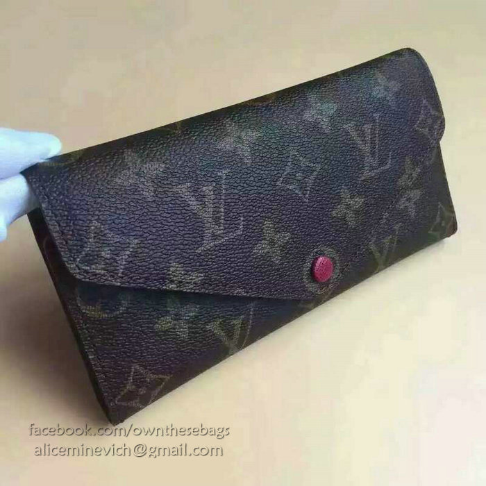 Louis Vuitton Monogram Canvas Josephine Wallet Fuchsia M41739