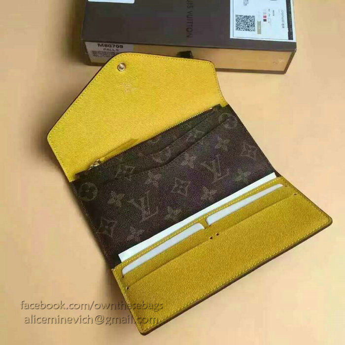 Louis Vuitton Monogram Canvas Josephine Wallet Yellow M41739