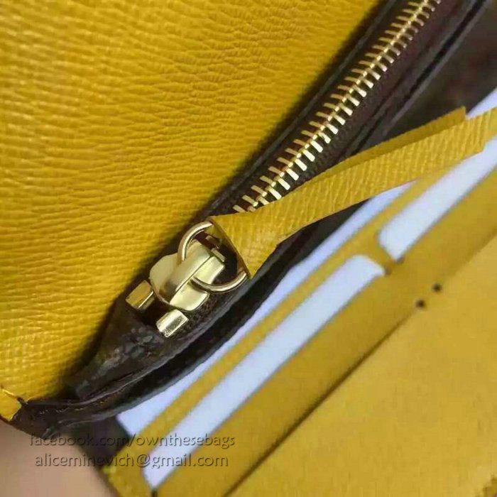 Louis Vuitton Monogram Canvas Josephine Wallet Yellow M41739