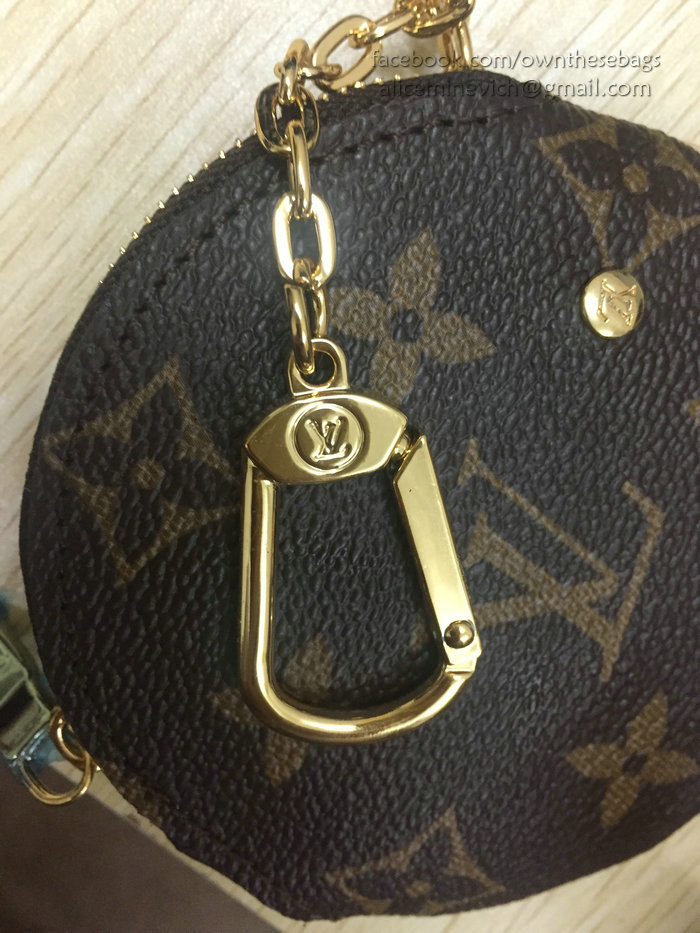 Louis Vuitton Monogram Canvas Round Coin Purse with Print M61926