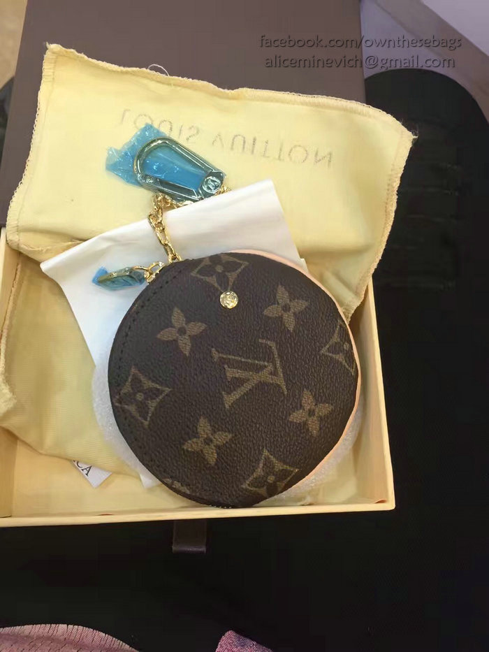 Louis Vuitton Monogram Canvas Round Coin Purse with Print M61926