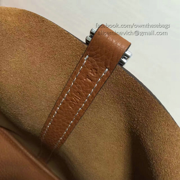 Hermes Picotin Lock 22 Tote Bag Togo Leather Brown HP1112