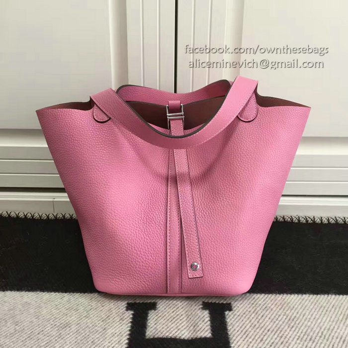 Hermes Picotin Lock 22 Tote Bag Togo Leather Pink HP1112