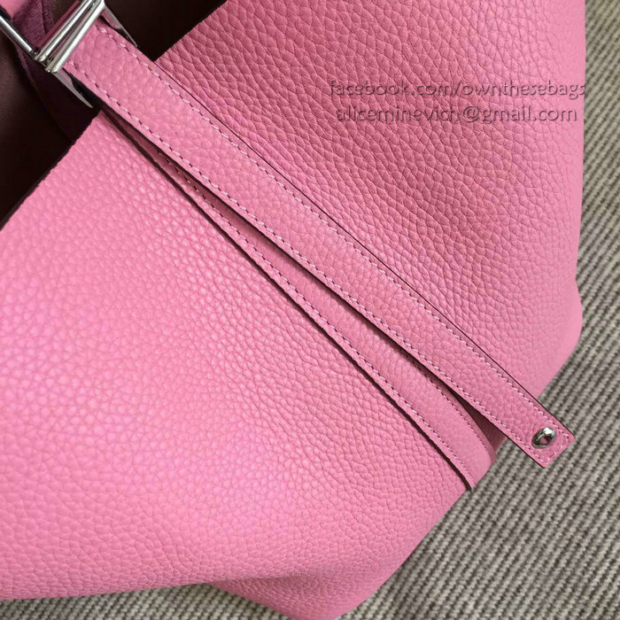 Hermes Picotin Lock 22 Tote Bag Togo Leather Pink HP1112