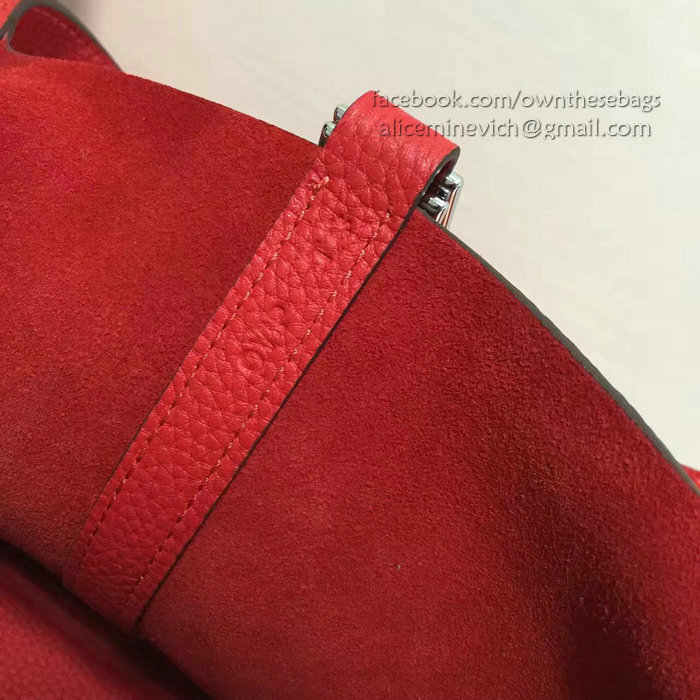 Hermes Picotin Lock 22 Tote Bag Togo Leather Red HP1112