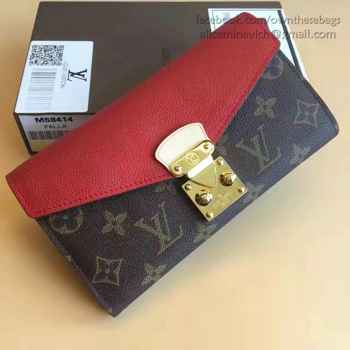 Louis Vuitton Monogram Canvas Pallas Wallet Cherry M41948