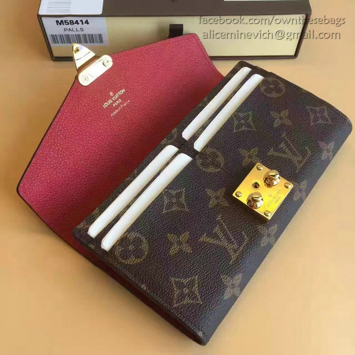 Louis Vuitton Monogram Canvas Pallas Wallet Cherry M41948