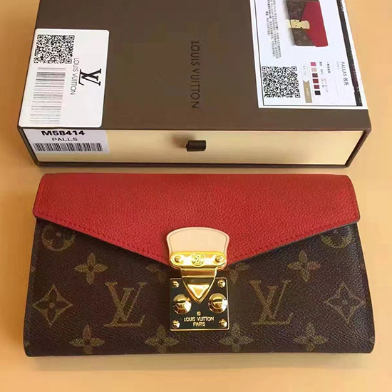 Louis Vuitton Monogram Canvas Pallas Wallet Cherry M41948