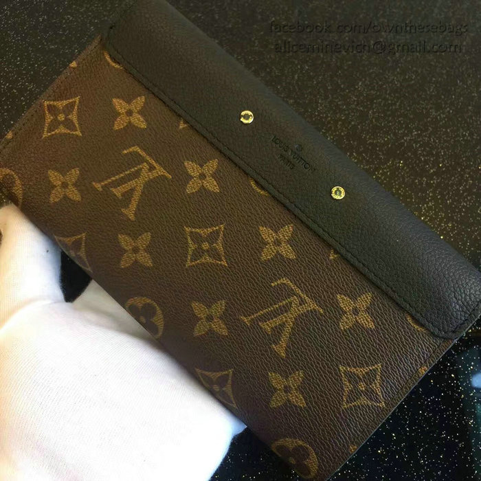 Louis Vuitton Monogram Canvas Pallas Wallet Noir M41948