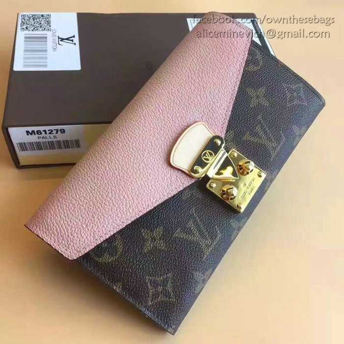 Louis Vuitton Monogram Canvas Pallas Wallet Pink M41948