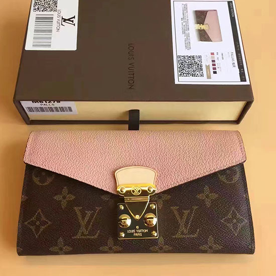 Louis Vuitton Monogram Canvas Pallas Wallet Pink M41948