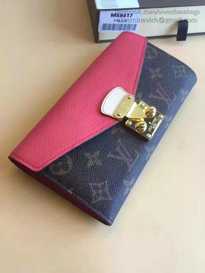 Louis Vuitton Monogram Canvas Pallas Wallet Poppy M41948