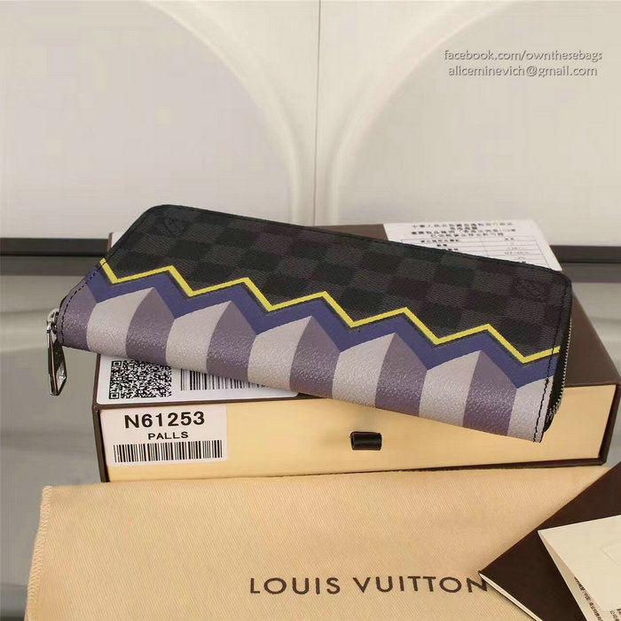 Louis Vuitton Damier Graphite Canvas Zippy Wallet N61253