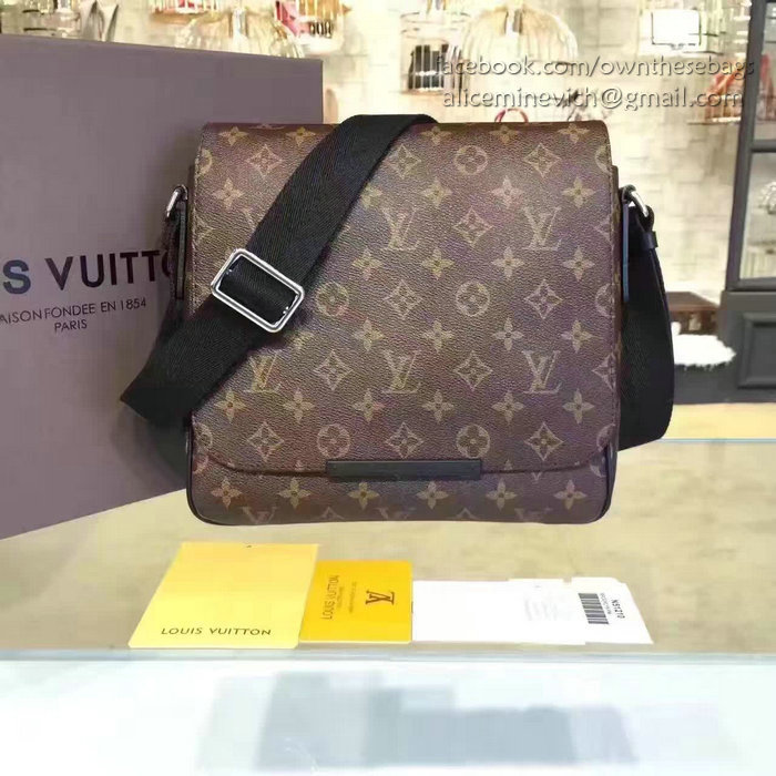 Louis Vuitton Monogram Macassar Canvas District PM M40935