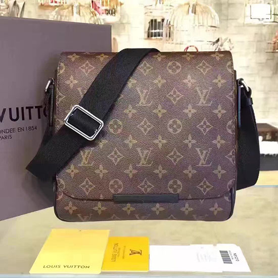 Louis Vuitton Monogram Macassar Canvas District PM M40935