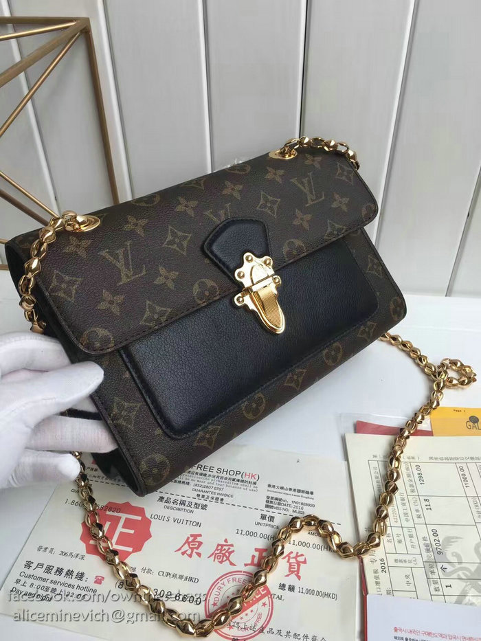 Louis Vuitton Monogram Canvas Victoire Bag Noir M41731