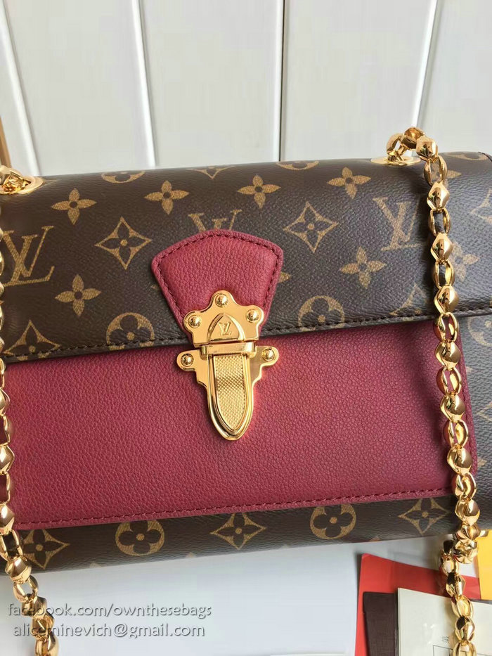 Louis Vuitton Monogram Canvas Victoire Bag Raisin M41731