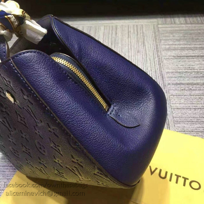 Louis Vuitton Monogram Empreinte Montaigne BB Blue M41053