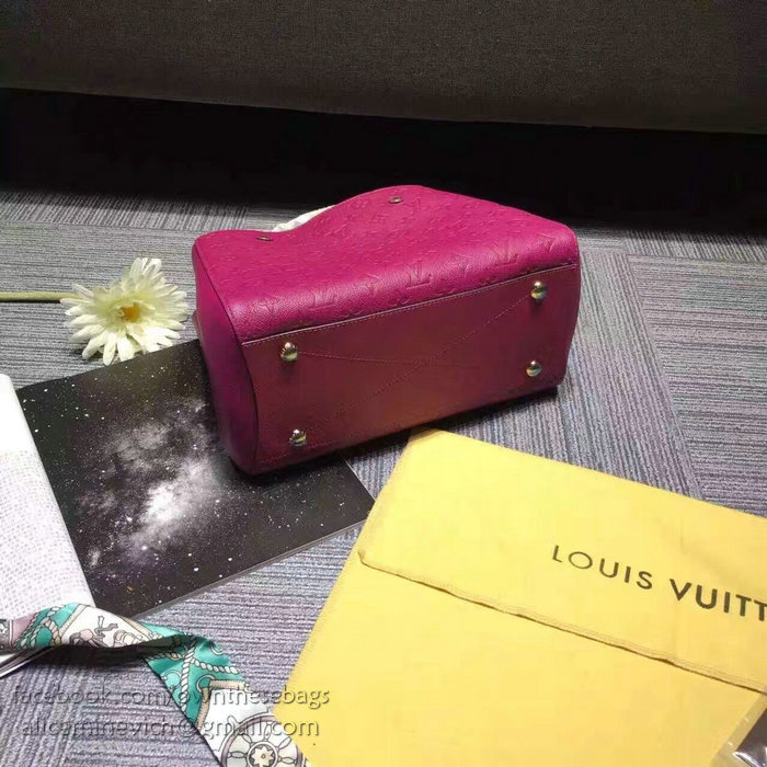 Louis Vuitton Monogram Empreinte Montaigne BB Fuchsia M41053