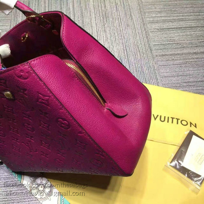 Louis Vuitton Monogram Empreinte Montaigne BB Fuchsia M41053