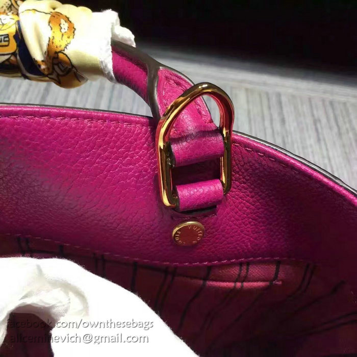 Louis Vuitton Monogram Empreinte Montaigne BB Fuchsia M41053