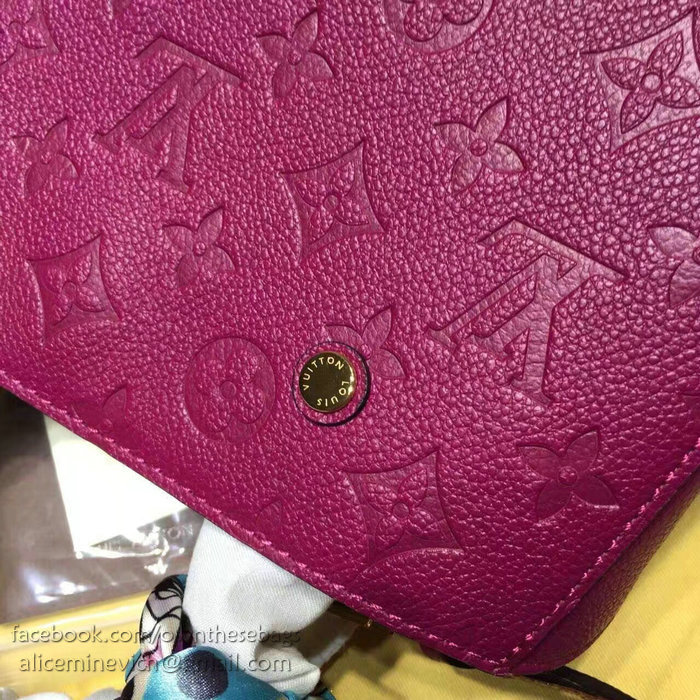 Louis Vuitton Monogram Empreinte Montaigne BB Fuchsia M41053