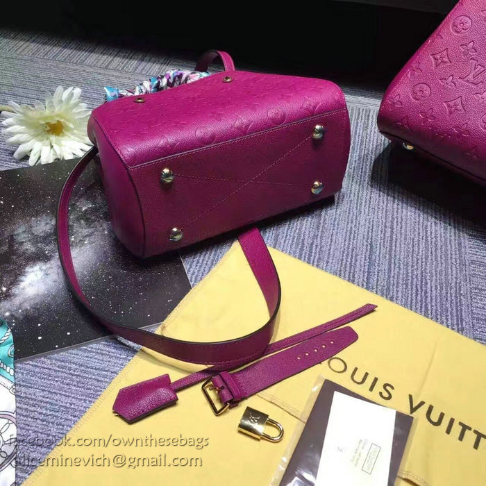 Louis Vuitton Monogram Empreinte Montaigne BB Fuchsia M41053