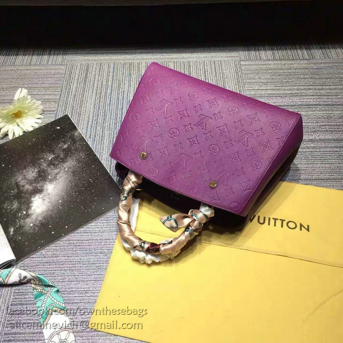 Louis Vuitton Monogram Empreinte Montaigne BB Purple M41053