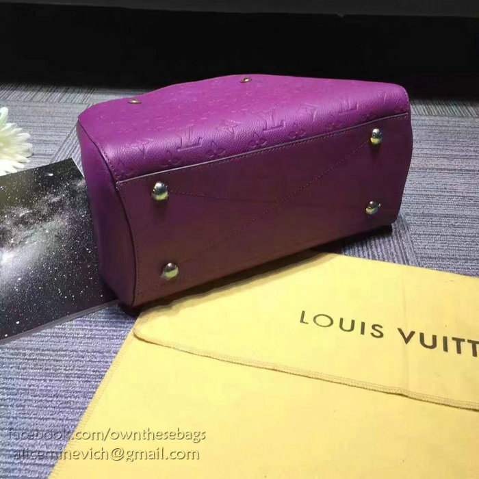 Louis Vuitton Monogram Empreinte Montaigne BB Purple M41053